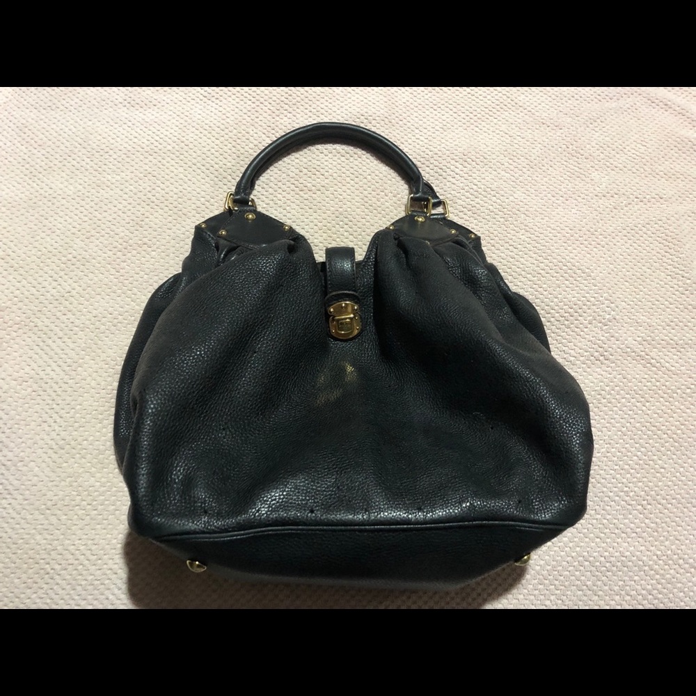 Louis Vuitton Black Mahina XL Handbag